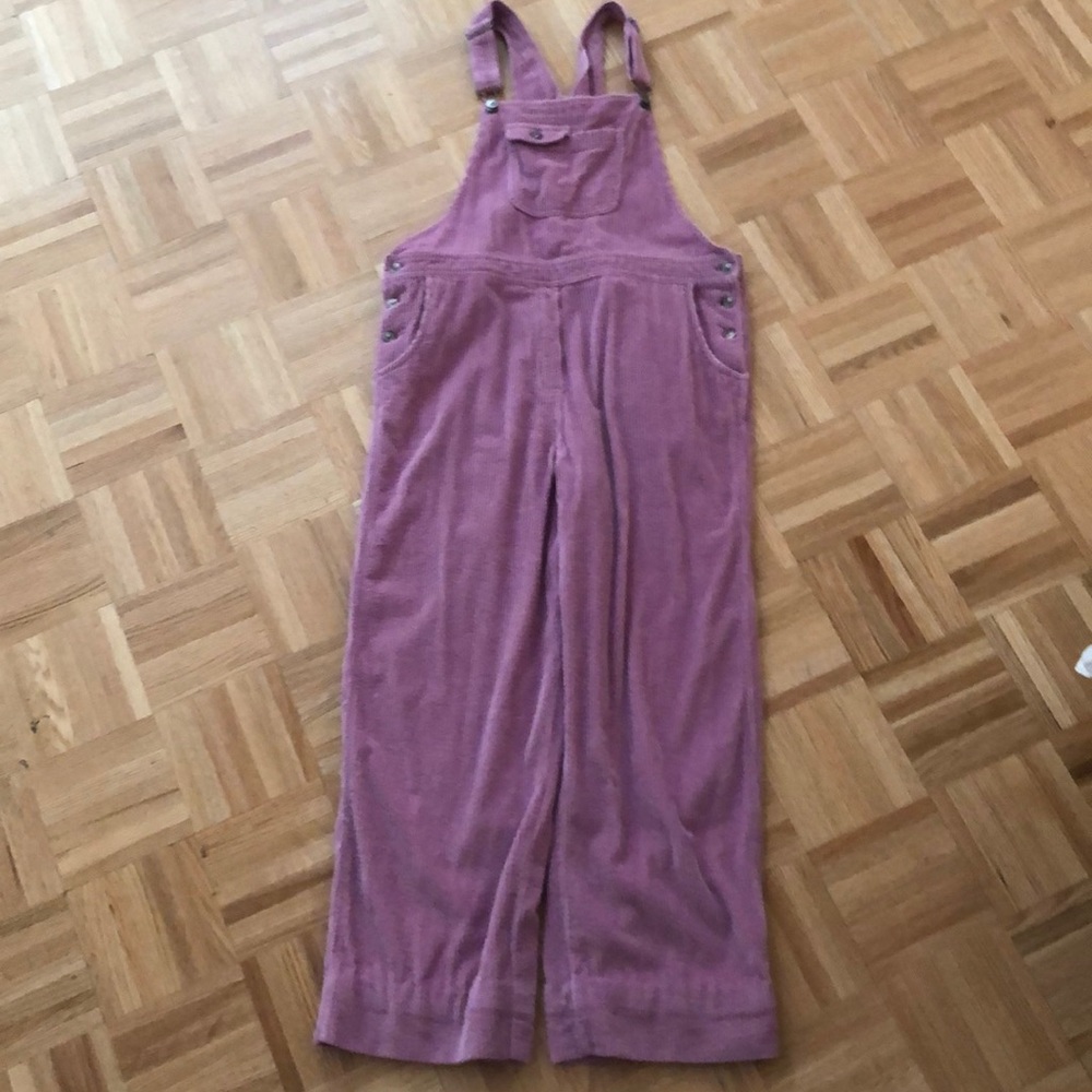 Pink Corduroy Overalls
